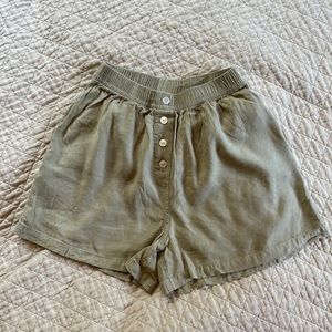 Olive Green Women's Shorts